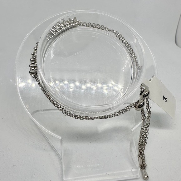 Moissanite Diamond Tennis Bracelet GRA Certified Round Cut Adjustable Chain 925 - Picture 5 of 12